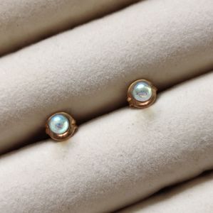 SOLD Vintage 14K Yellow Gold Crystal Post Earrings